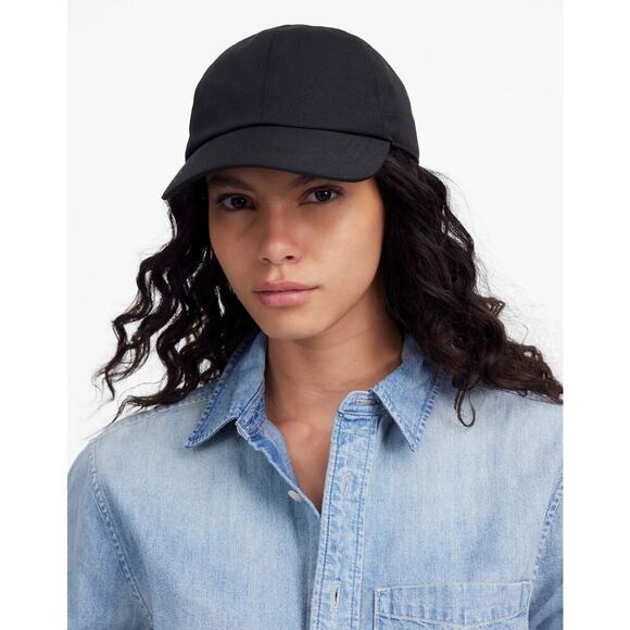 Madewell Women\'s Canvas Classic Baseball Hat True Black One Size NWOT main image 5